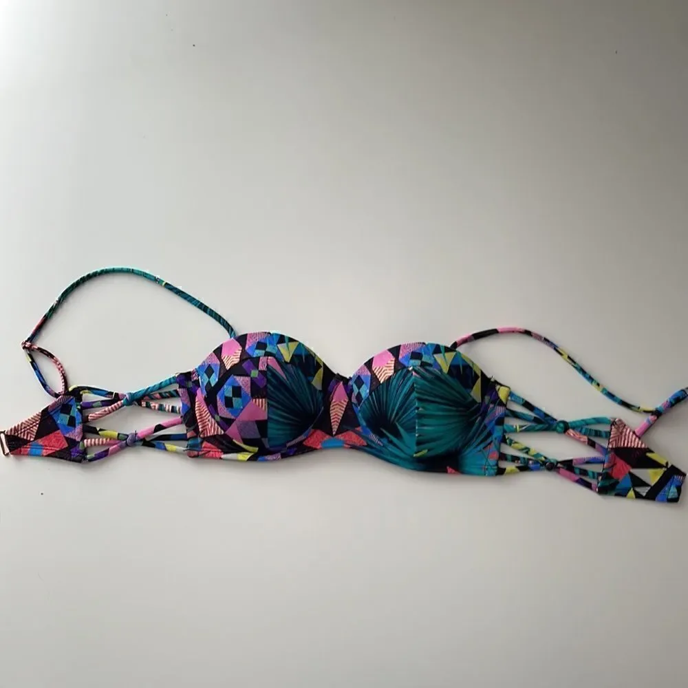 L.A. Hearts bikini top.  Vintage 80s style.  Adjustable straps.  Size XS.